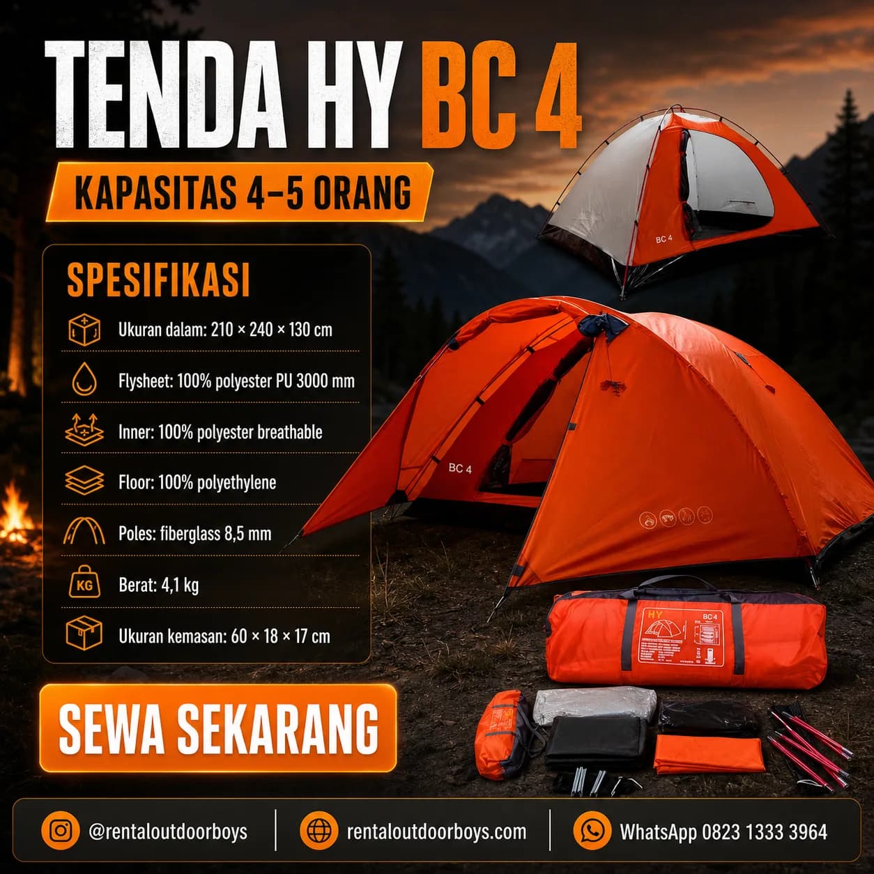 Tenda HY BC 4P